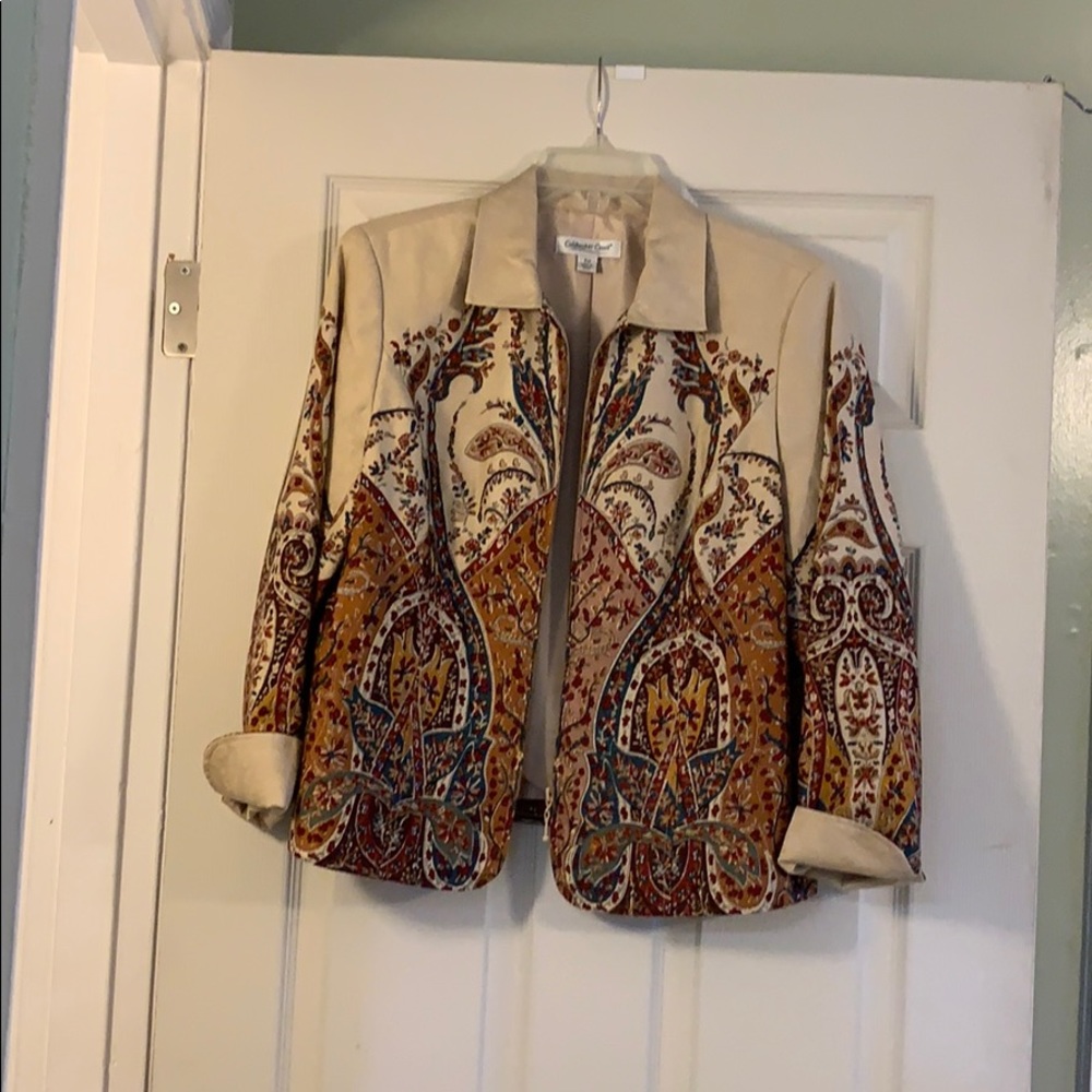 Cold water creek zip up blazer